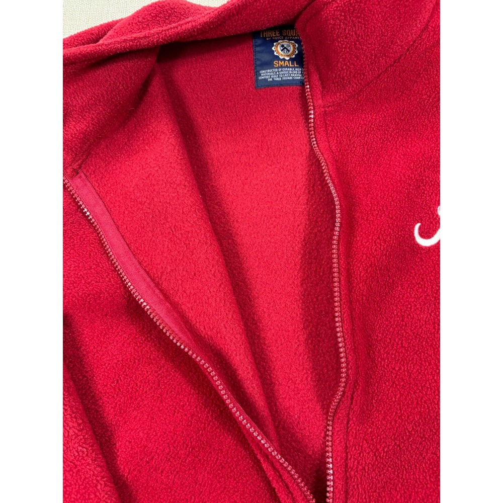 Three Square Alabama Crimson Tide Full Zip Red Fleece Size Small - Picture 9 of 10
